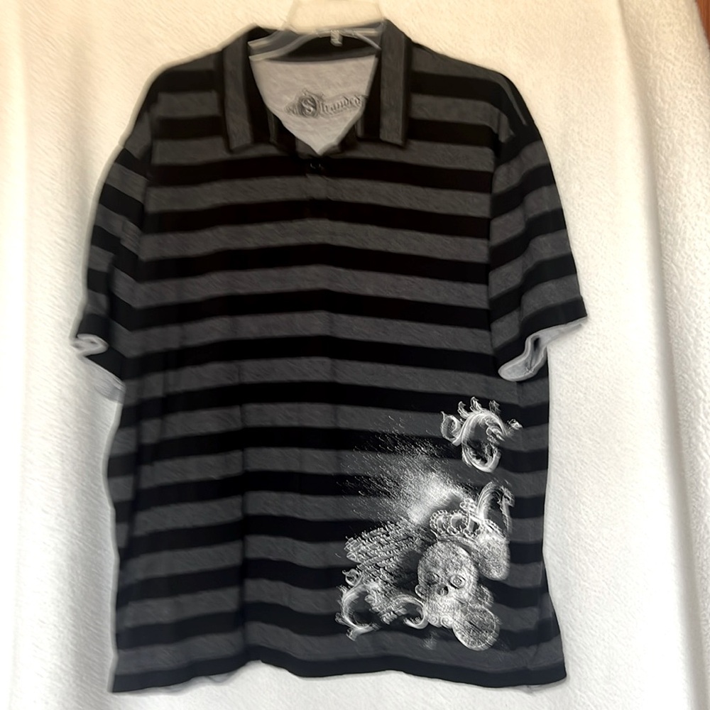 Men’s striped polo